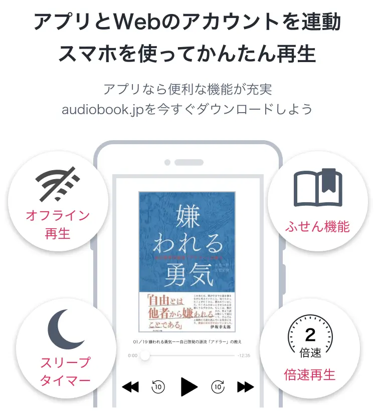 audiobook.jp：アプリの使い方・特徴