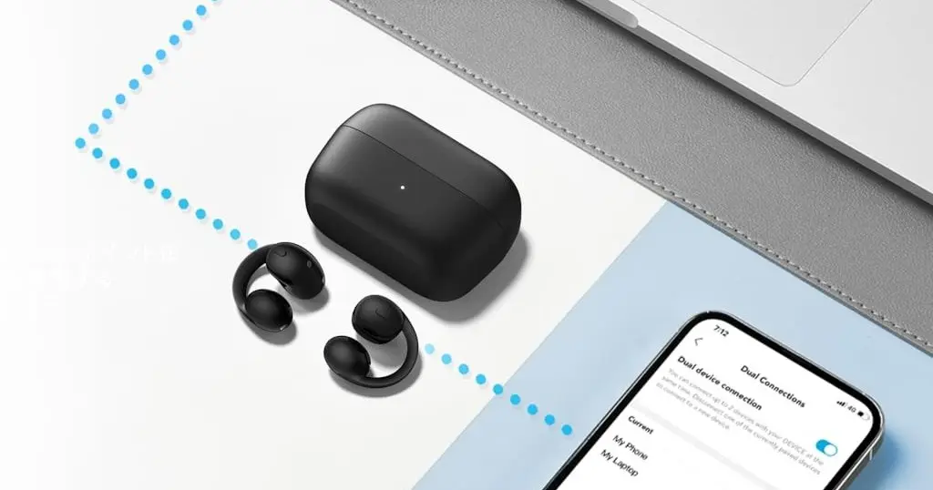 【新発売×限定10%オフ】Anker 超軽量イヤーカフ型ワイヤレスイヤホン 「Soundcore C50」｜片耳わずか約5.5g、通話もAIで快適《Amazonセール》